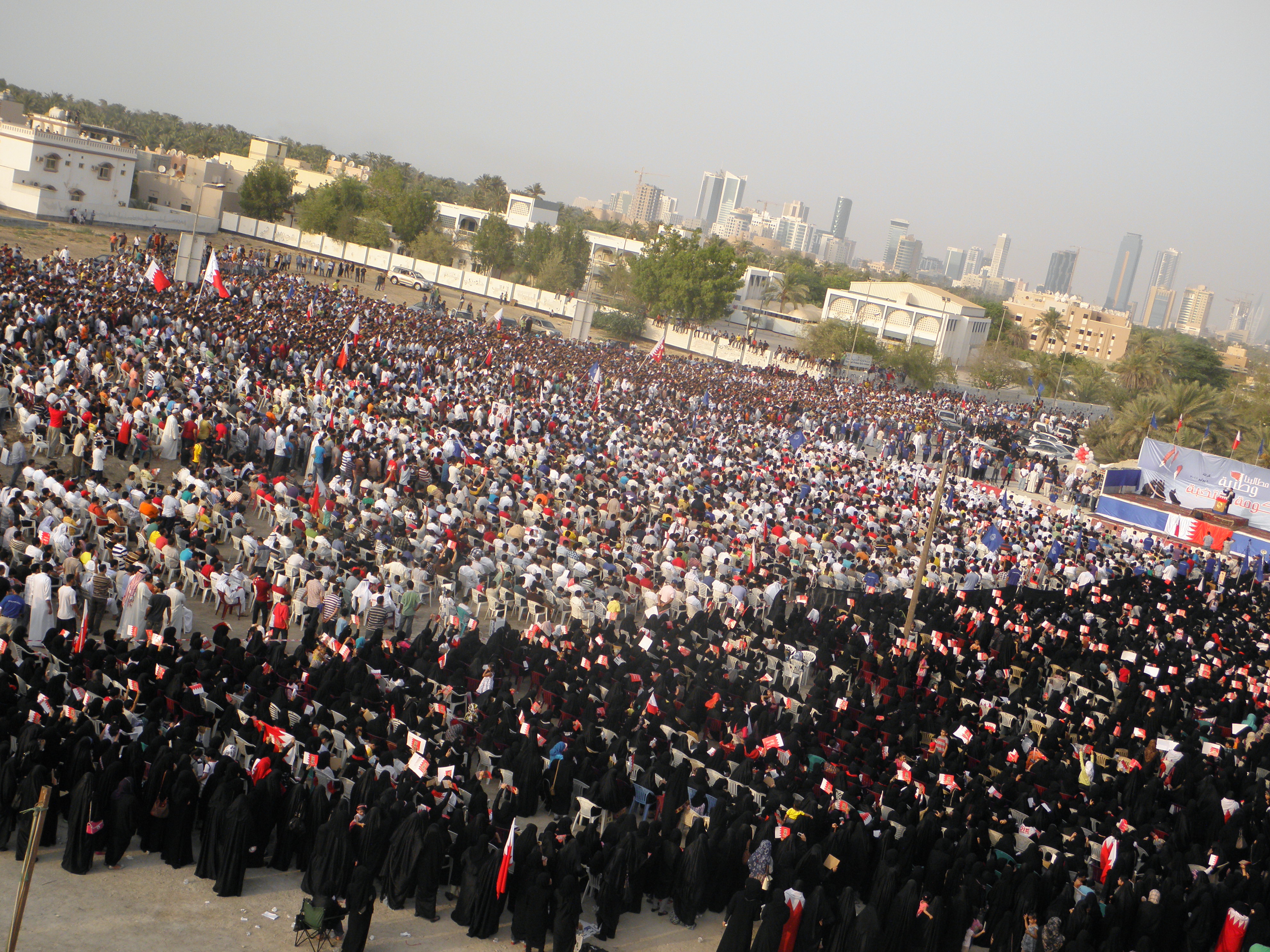 Thousands of Demonstrators gather for 