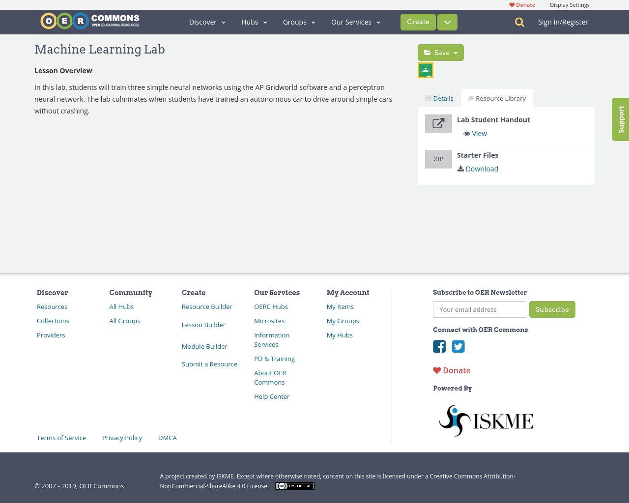 Machine Learning Lab | OER Commons