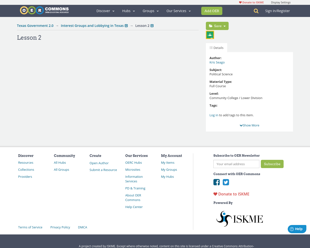Texas Government 2.0, Interest Groups and Lobbying in Texas, Interest