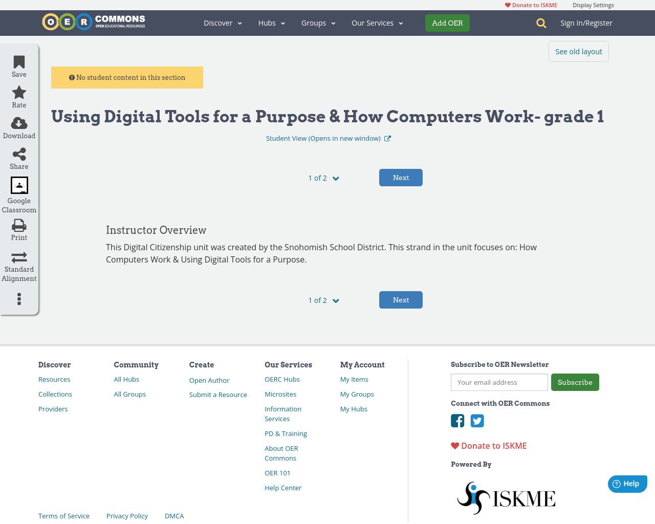 Using Digital Tools for a Purpose & How Computers Work- grade 1 | OER ...