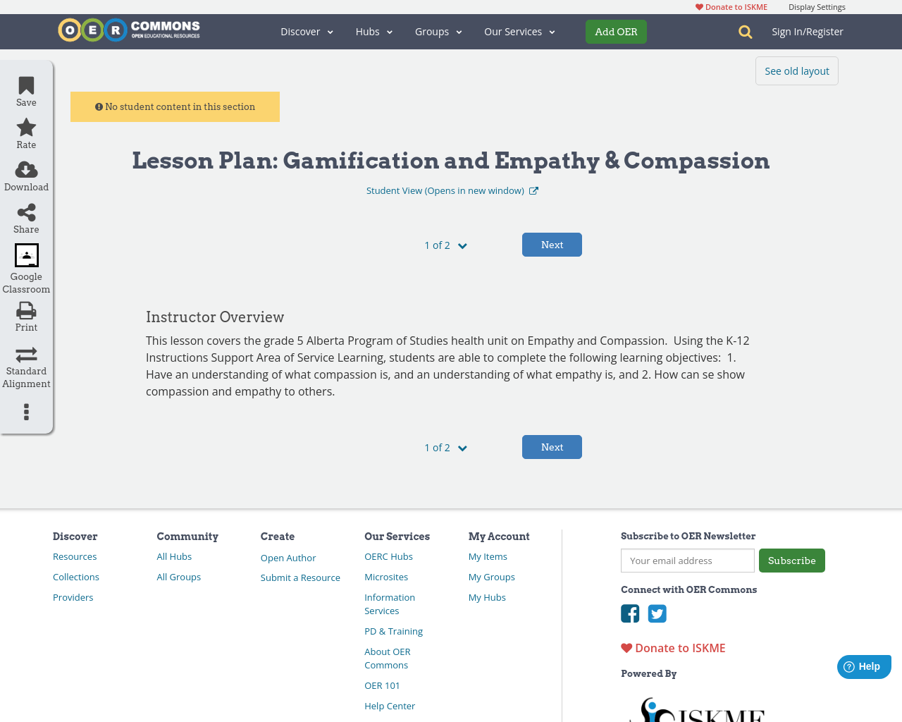 Gamification Plan Lesson Lesson Plan: Gamification and Empathy & Compassion | OER Commons