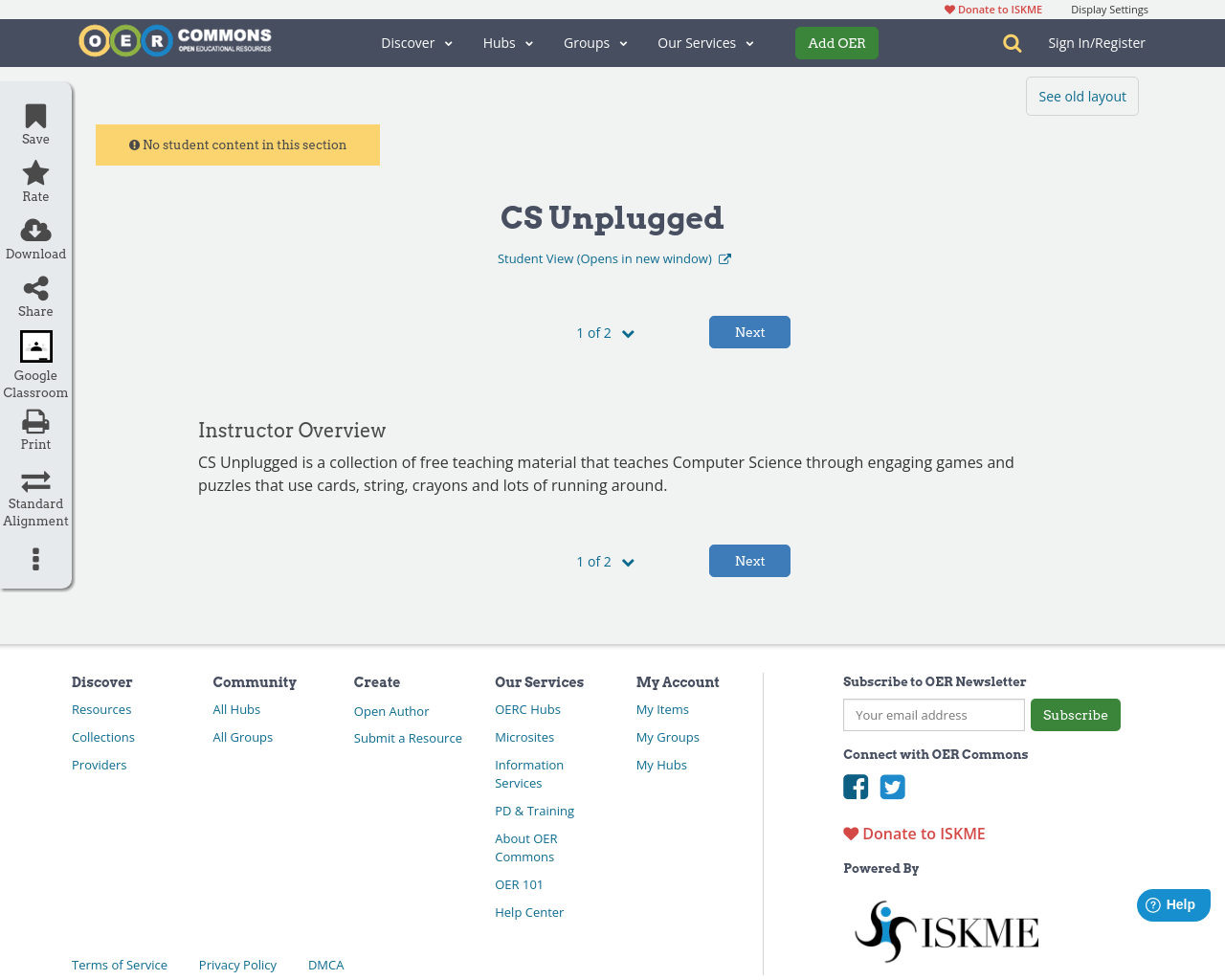 CS Unplugged | OER Commons