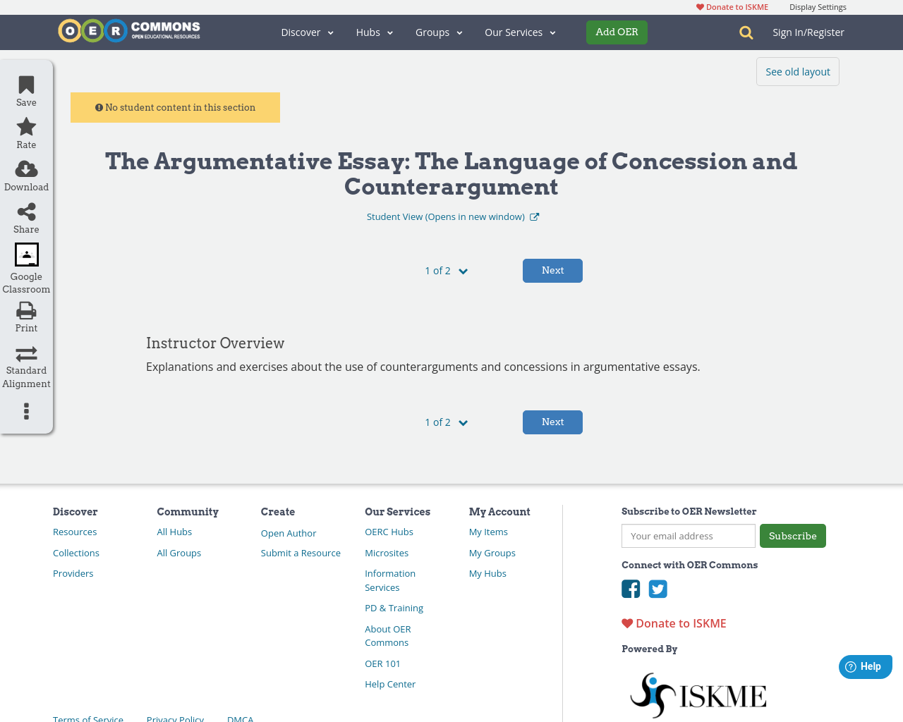 The Argumentative Essay The Language of Concession and Counterargument