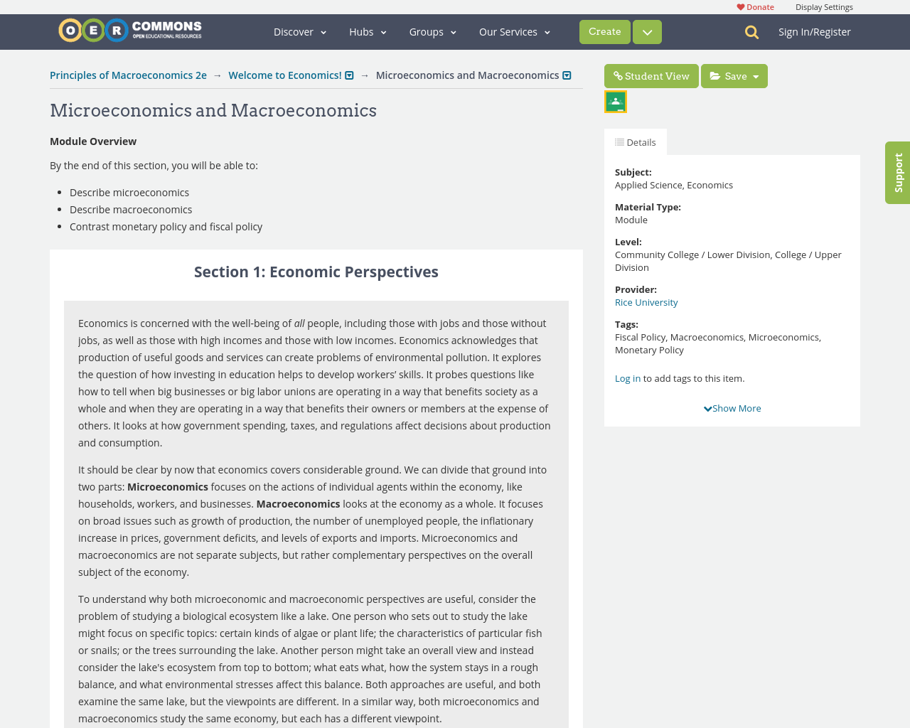Principles of macroeconomics 2e welcome to economics microeconomics