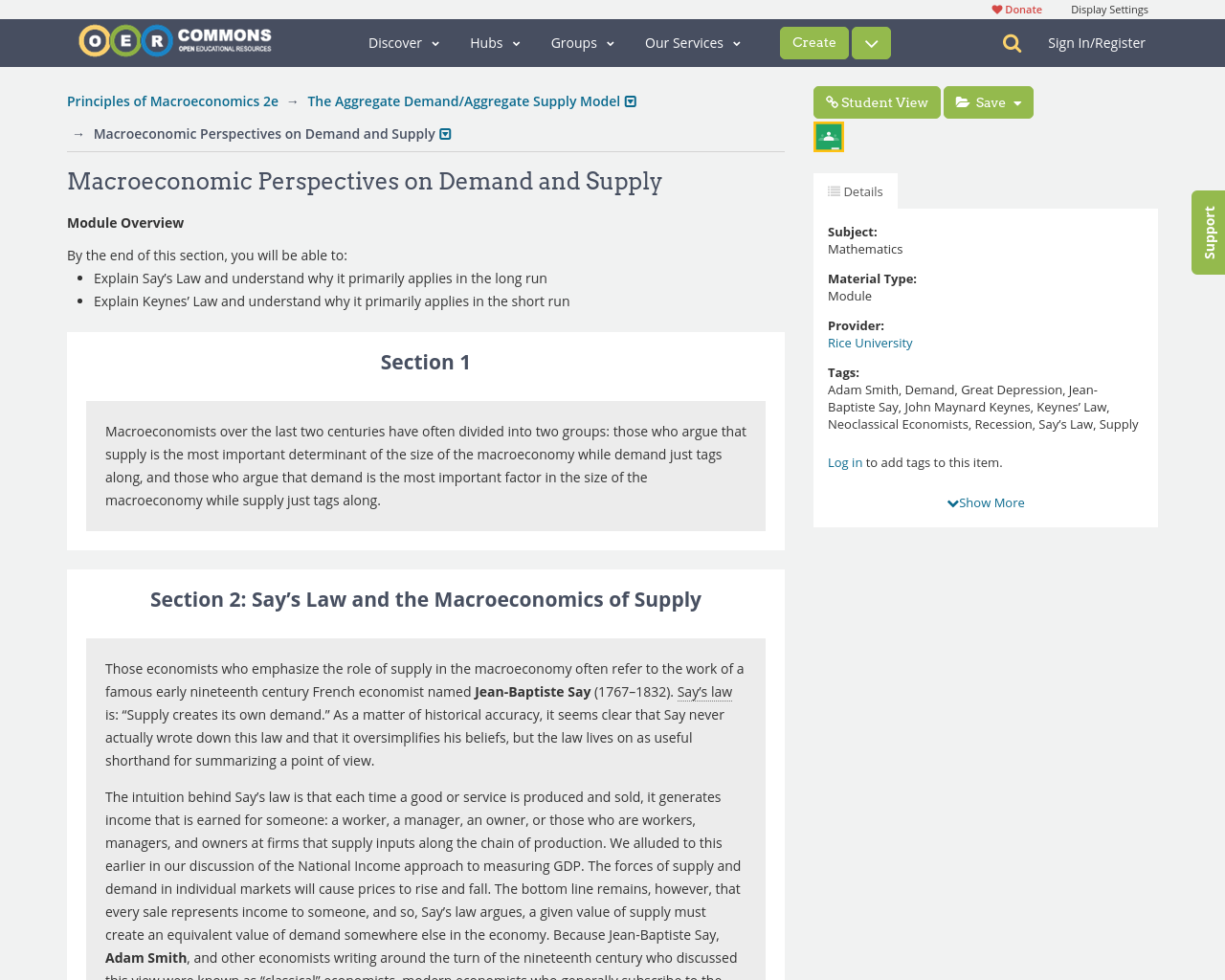 principles of macroeconomics 2e, demand and supply,... Principles of Macroeconomics 2e, The Aggregate Demand/Aggregate Supply ...