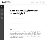 To Multiply or not to multiply?