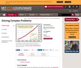 Solving Complex Problems, Fall 2009 Solving Complex Problems, Fall 2009