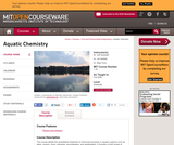 Aquatic Chemistry, Fall 2005 Aquatic Chemistry, Fall 2005