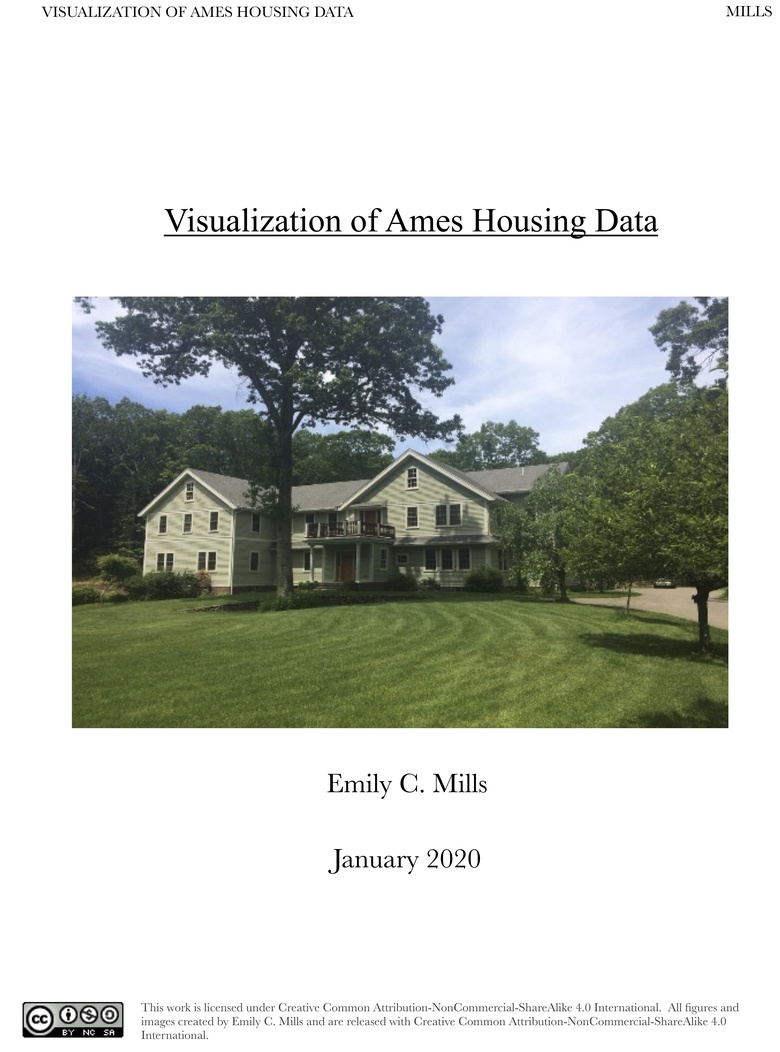 Visualization of Ames Housing Data OER Commons