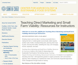 Teaching Direct Marketing and Small Farm Viability: Resources for Instructors Teaching Direct Marketing and Small Farm Viability: Resources for Instructors