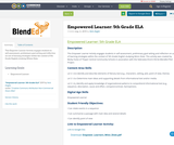 Empowered Learner: 5th Grade ELA Empowered Learner: 5th Grade ELA