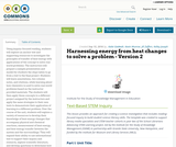 Harnessing energy from heat changes to solve a problem - Version 2 Harnessing energy from heat changes to solve a problem - Version 2