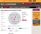 High Speed Communication Circuits, Spring 2005 High Speed Communication Circuits, Spring 2005