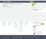 English Lesson (Moodle) - Basic vocabular