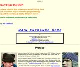 Don't fear the OOP - Object-Oriented Programming