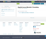 English Lesson (Moodle) - Friendship
