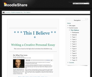 Lesson 1: Sample Personal Essay—A This I Believe Essay