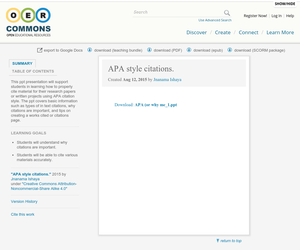 apa style citations oer commons apastyle com
