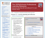 Activity Planning and Reflection Activity Planning and Reflection