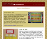 Morning Math Routines Morning Math Routines