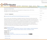 ACE School Management and Leadership: Manage law, policy, planning, school development and governance (Word)