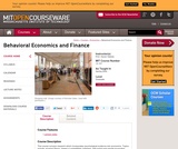 Behavioral Economics and Finance, Spring 2004 Behavioral Economics and Finance, Spring 2004
