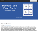 Periodic Table of Elements Flash Cards Periodic Table of Elements Flash Cards