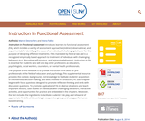 Instruction in Functional Assessment
