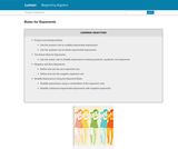 Rules for Exponents Rules for Exponents