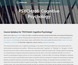 Cognitive Psychology Cognitive Psychology