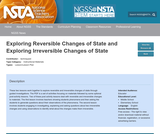 Exploring Reversible Changes of State and Exploring Irreversible Changes of State Exploring Reversible Changes of State and Exploring Irreversible Changes of State