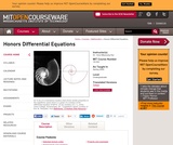 Honors Differential Equations, Spring 2009 Honors Differential Equations, Spring 2009