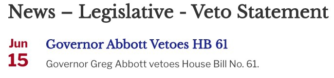 The Role Played by Texas’ Governor