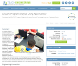 Program Analysis Using App Inventor