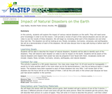 Impact of Natural Disasters on the Earth