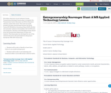 Entrepreneurship Scavenger Hunt: A MS Applied Technology Lesson Entrepreneurship Scavenger Hunt: A MS Applied Technology Lesson