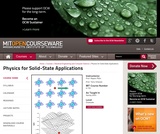 Physics for Solid-State Applications, Spring 2003 Physics for Solid-State Applications, Spring 2003