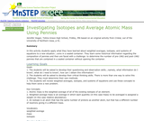 Investigating Isotopes and Average Atomic Mass Using Pennies