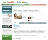 Authentic Persuasive Writing to Promote Summer Reading Authentic Persuasive Writing to Promote Summer Reading