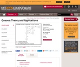 Queues: Theory and Applications, Spring 2006 Queues: Theory and Applications, Spring 2006