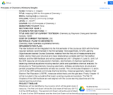 Principles of Chemistry I Principles of Chemistry I