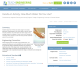 How Much Water Do You Use?