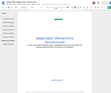 Shake Alert!: Making every second count.