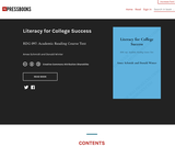 Literacy for College Success – Simple Book Publishing Literacy for College Success – Simple Book Publishing