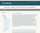 Moral and Political Philosophy Moral and Political Philosophy