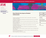 How Schools Can Improve Student Achievement How Schools Can Improve Student Achievement