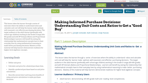 Making Informed Purchase Decisions: Understanding Unit Costs and Ratios ...