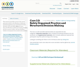 Core 2.5: Safety Organized Practice and Structured Decision Making