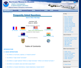 Hurricane Research Division: Frequently Asked Questions