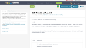 Sub-Claim C: 4.C.6-2 | OER Commons